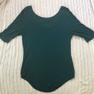 Dark green cotton shirt